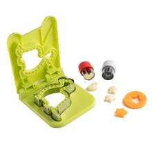 3-In-1 Sandwich Maker Set, Includes Sandwich Cutter, Pancake Maker, And Dinosaur, Heart, Square, Star Shaped Cutters - Silver - View 3