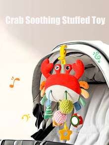 Quderbel Brinquedos para Bebês, Chocalhos de Pelúcia para Bebês, Brinquedos Penduráveis para Carrinho de Bebê, Decorações Penduráveis para Cadeirinha de Carro, Adequado para Bebês Meninos e Meninas de 0 a 3 Anos - Multicolorido - Visão 3