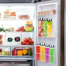 HANSMART 2-Pack 18oz Reusable Water Bottles – PET Body, Stainless Steel Lid - Bạc - Xem 7