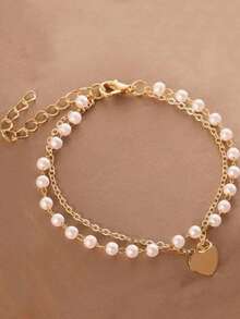 2pcs/Set Fashionable Elegant Minimalist Girl Bracelet - Suitable For Casual Daily Outfit - Gift For Friends - one-size - View 8