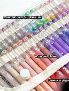 1 Pc Larage Capacity Clear Pencil Cases,Multi Layers Slots Portable Storage Perfect For Office And Diary Enthusiasts Gift Friends,Students Gift Choice Back To School Art Supplies Stationery Drawing Storage Tools,Bag - Clear - View 7