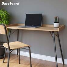 1pc 2m/78.74in Self-Adhesive Baseboard, Flexible Baseboard Trim, Peel And Stick, Suitable For Stripe Line Anti-Collision Wall - Multicolor - View 1