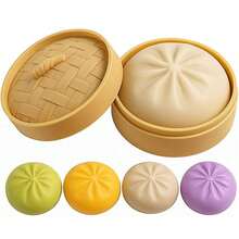 1/2/3 Pcs Squishable Food Stress Relief Toys: Colorful Mini Bread Squeeze Balls, Slow Rebound Anti-Stress Gadgets, Realistic Fake Bread Dough Balls, Stretchable Sensory Desktop Toys, Relieve Anxiety, Office Relaxation, Home Decor | Best Gift For Family And Friends - Multicolor - View 2