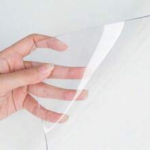 1pc Transparent Desk Pad, 23.6in*15.7in/39.37in*19.69in, Heat-Resistant Waterproof PVC Round Edge Durable Office Desk Protector Mat, Anti-Static Writing Pad - Clear - View 8