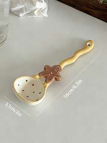可爱甜点造型勺、陶瓷面包汤匙、萌趣浆果勺、煎饼/菠萝/牛角面包造型甜点勺、优雅厨房用勺