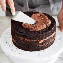 Stainless Steel Serrated Pie, Cake And Pizza Spatula - Triangular Spatula, For Desserts, Baking, Tiramisu Slicing, Durable Kitchen Tool, Ideal For Home Baking/Professional Chef/Cooking Enthusiast - Multicolor - View 6