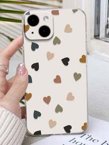 透明心形保护壳，防震，兼容 16/11/16pro/16plus/16promax/16e/15Promax/13/14/12/XS/XR/7G/8P，兼容三星 Galaxy 10/9/Note9/12c/Note11pro/Note8Pro，国际版，非国内版 - 彩色 - 查看 3