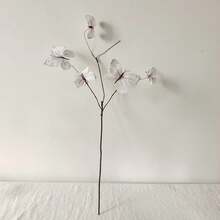 1 pezzo Fiore artificiale a forma di farfalla, stelo finto secco a forma di farfalla di 5/8, decorazione per casa, finestra e giardino, vetrina e composizione floreale, di alta qualità e realistica, adatto per arco floreale da matrimonio - Multicolore - Visualizzare 19