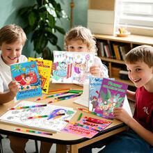 Mczan 24 Pack Coloring Books With Crayons For Kids Ages 4-8 8-12, Small Bulk Coloring Books ,Birthday Party Favors Gifts Classroom Activity Supplies - 24 PC với Caryon - Xem 11
