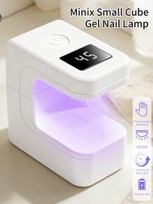 XEIJAYI 1个迷你可充电UV LED美甲灯，适用于凝胶美甲，快速干燥美甲灯，UV LED凝胶指甲油烘干灯，美甲工具，可充电美甲沙龙设备 - 白色 - 查看 4