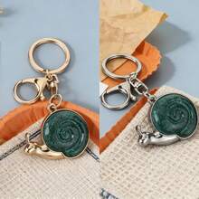 2pcs Resin Snail Shaped Pendant Keychain Decoration - Multicolor - View 9