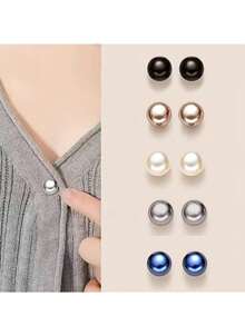 2/3/6/9件简约螺旋纽扣 - 防滑扣，可拆卸设计，适用于开衫、毛衣、针织上衣收紧 - 时尚装饰纽扣配件，无需缝纫，女士正式和休闲装必备，衣橱必备 - 多色 - 查看 10