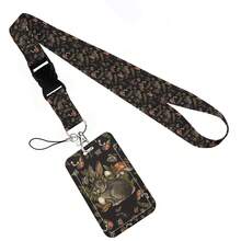 Animal Collection The Vertical Card Holder Horizontal Card Neck Strap Lanyards For Keys Keychain Badge Pass Hang Rope - Multicolor - View 121