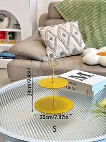 1pc Gold Acrylic Sunflower Bead Tray, European Style Food Plate For Home Gatherings - Golden Acrylic Sheet Golden Sunflower String Plate - View 14