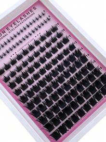 3-In-1 Eyelash Cluster, Includes 300D Long Lashes And Lower Lashes, Length 6-18mm, D/DD Shade, 136pcs, Thick Single Lashes, DIY Lash Extension, Cartoon Style, Mink Hair Material, Suitable For Various Makeup Looks, Reusable, Applicable For Daily Makeup, Cosplay, Daily Life, Wedding, Date, Party, Music Festival, Halloween, Christmas And Other Occasions - D - 查看 4