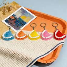 5pcs Tooth Shaped Keychain, Miniature Resin Key Holder - Multicolor - View 5