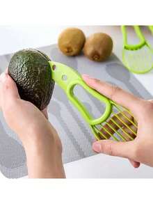 1pc Avocado Slicer - Multipurpose Tool For Outdoor, Home And Camping, Easy To Use, Quick And Convenient, Easy To Clean - Multicolor - View 2