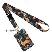 Animal Collection The Vertical Card Holder Horizontal Card Neck Strap Lanyards For Keys Keychain Badge Pass Hang Rope - Multicolor - View 48