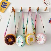 Cute Donut Shaped Wallet, Ideal As Birthday Gift, Christmas Gift, And Party Favor - Multicolor - View 3