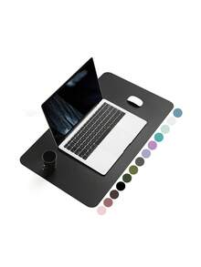 1 件装皮革桌面垫保护套，办公桌垫，大号鼠标垫，防滑 PU 皮革桌面吸墨垫，笔记本电脑桌面垫，防水桌面书写垫，适用于办公室和家庭办公桌配件，办公用品，桌面配件，鼠标垫，桌面鼠标垫 - 彩色 - 查看 15