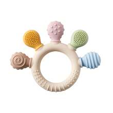 Silicone Teething Mitten For Babies, Soft & Flexible, Fun Shaped Design Fits Teeth, Durable For Chewing, Portable For Daily Teething Needs, Teething & Gum Massaging Toy, Christmas, Halloween, Ramadan, Birthday Gift - Multicolor - View 10