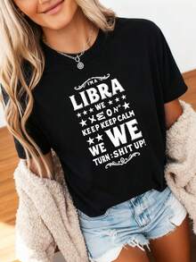 Funny Libra Shirt, Libra Facts, Libra Gifts Birthday, Im A Libra We Dont Keep Calm, Libra Sign Shirt, Zodiac Shirt Libra, Horoscope Shirt - màu đen - Xem 3