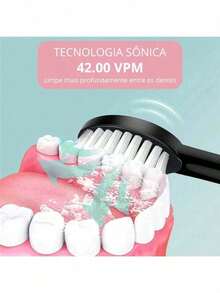 Escova de dentes elétrica recarregável - Multicolorido - Visão 10