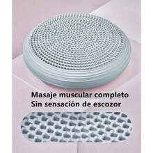 34CM Cojín de Equilibrio Discos de Equilibrio Disco de Equilibrio Estable Inflable Multifuncional para Yoga para Fitness Gris - gris - Ver 3