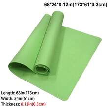 3mm Foldable EVA Yoga Mat, Non-Slip Portable Travel Fitness Mat - Matcha Green - View 8