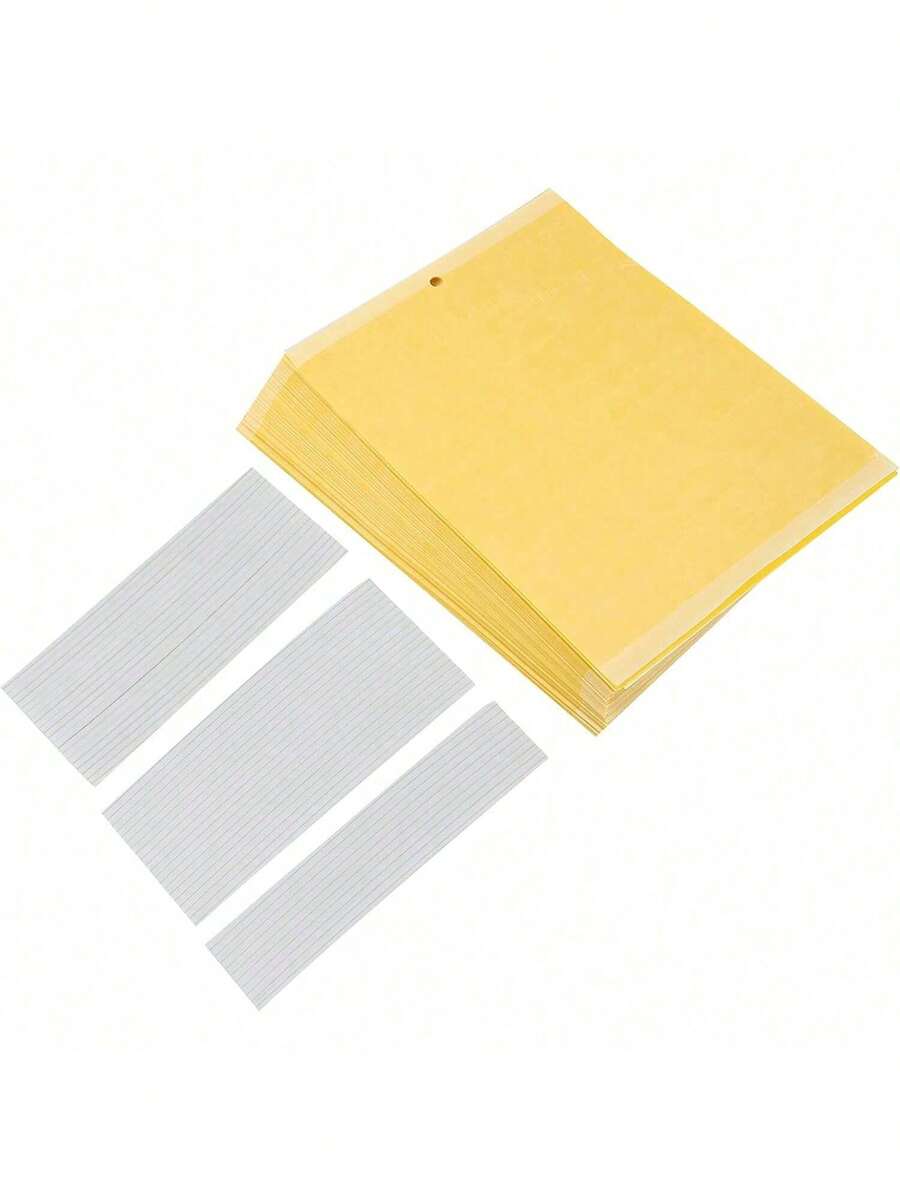 EstiloTendenciaGarosa 50 Unids Tablero De Mosquitos Doble Cara Trampas De Insectos Colector Asesino Plagas Pegajosa Para Volar Insecto Planta Como ÁFidos Mosca Blanca MoscasCalidad PremiumVersióN Mejorada