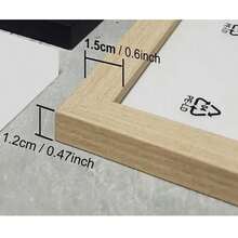 5pcs/10pcs/Set Wooden Photo Frames, Suitable For Photo Wall, Available Sizes: 10x15, 15x20, 20x25 Inches, A4, Can Be Placed On Desk Or Hung On Wall, Photo Decor, Commemorative Gift - White - View 3