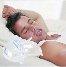 Silicone Anti-Snoring Tongue Cover:  Sleep Aid For Snoring Relief, Unisex Design - Transparent - View 4