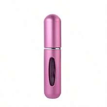 1 Piece 5ml Aluminum Perfume Mini Bottle, Bottom Press Type, Reusable Perfume Spray Bottle, Similar To Lipstick Shape, With A Visible Window, Portable For Travel And Air Travel - 彩色 - 查看 8