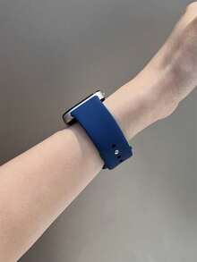1条时尚硅胶表带，适用于华为Watch Fit 3/Fit 4/Fit 4Pro腕带 - 寶藍色 - 查看 4