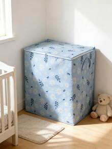 100L Large Capacity Multifunctional Wardrobe Storage Box, Durable Fabric Organizer Bin With Drawstring Closure - Suitable For Storing Clothes, Blankets, Bedding, Toys, Travel & Moving Supplies - Rectangular Design, Moving Box - Color - View 5