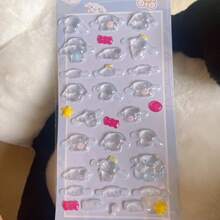 1pc Anime Cartoon Sticker, Cute Animal Kitten Sticker, Reusable Waterproof Sticker, DIY Craft Sticker, Suitable For DIY Phone Cases, DIY Sticker Notebooks, DIY Crafts, Laptops, Gift Packaging, Party Decoration, Perfect Holiday Gift, Gifts For Fans And Friends - Multicolor - View 7