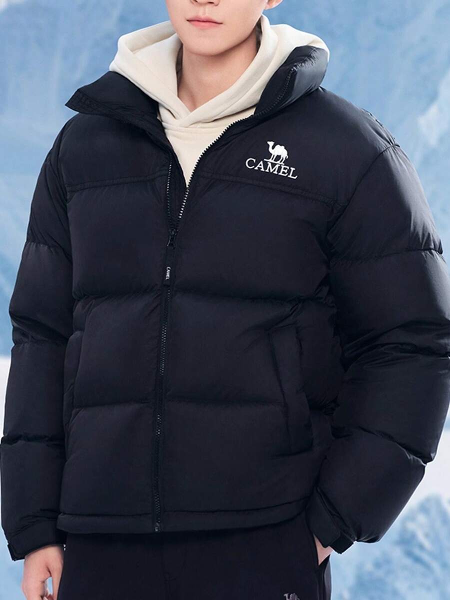 CAMEL CROWN Women's Warm Thick Outdoor Down Jacket, Winter Cold-Proof Mountaineering Down Coat - Phantom Black - View 1