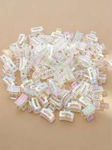 20pcs Girls Colorful Mini Butterfly Hair Clips, Holographic Laser Color, Suitable For Everyday Use - Multicolor - View 6