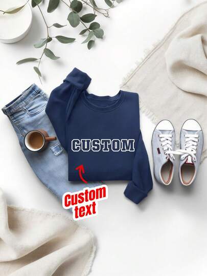 Sudadera universitaria personalizada - Se puede personalizar con tu texto, regalos personalizados, sudaderas personalizadas, regalos personalizados, regalos para el Día de la Madre, cumpleaños