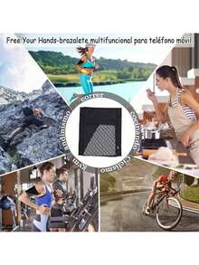 Brazalete Deportivo Universal para Todos Los Teléfonos. Brazalete para Teléfono Celular para Correr ,Ejercicios en el Gimnasio, Actividades al Aire Libre Material Reflectante - verde - Ver 10