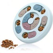1pc Dog Puzzle Toys Slow Feeder Interactive Increase IQ Food Dispenser Non-Slip Slowly Eating Bowl Cat Dogs Food Games - Dark blue - 查看 8