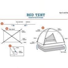 Pacific Play Tents 19710 Rad Racer Bed Tent Playhouse - Twin Size - Individual - Ver 8