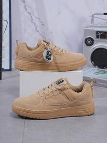 新款卡其色软面鞋面，轻便鞋底，系带设计，低帮系带，适合户外活动，时尚百搭。 - 卡其色 - 查看 9