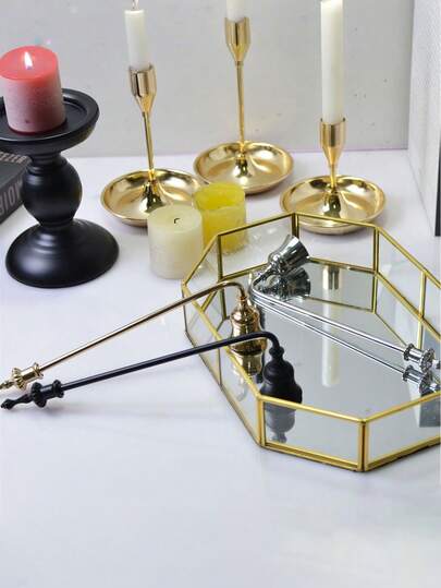 1pc Short/Long Handle Metal Candle Snuffer, Candle Shade, Candle Tool, Candle Holder, Candle Extinguisher, Home Decor, Wick, Candle Bell, Candle Extinguisher, Candle Accessories, Designed Specifically For Extinguishing Candles, Enhancing Romantic Home Decor Ambiance, Classic Style, Exquisite Craftsmanship