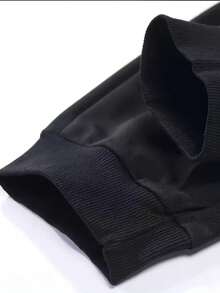 Spring/Fall    Regular Fit    Pocket  Drawstring    Halloween  Christmas - Black - View 7