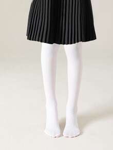 4/1 Pair Girls Dance Leggings, Kids Tight Pants, Infant Stirrup Tights, Black, White, Pink, Skin Color, Beige, Khaki, Multi-Color, Solid Color, Stirrup Tights, Thin, High Elasticity High Density Stirrup Pantyhose, Dance Socks, Casual Suitable For Daily Wear - Multicolor - View 15