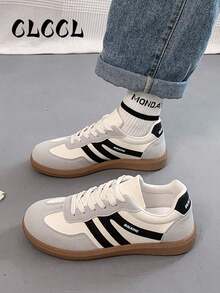 Zapatillas deportivas planas casuales para mujer 2026 - Blanco y Negro - Ver 6