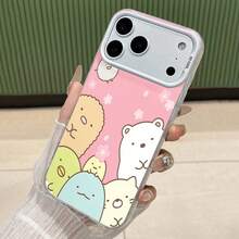 Funda de teléfono con espejo y estampado de animales. También funciona como espejo y es compatible con  17,  16 Pro Max,  15 Pro Max,  13 y  12. Fabricada en TPU, ofrece protección contra golpes y caídas. Es el regalo perfecto para familiares, amigos, celebraciones navideñas, parejas y ocasiones especiales como Navidad, citas o cumpleaños. - Plateado - Ver 3