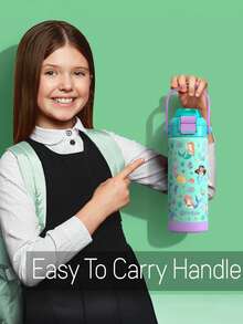 18oz Kids Insulated Water Bottle With Pop-Open Straw - 18/8 Stainless Steel Kid Cup Vacuum Tumbler Leak Proof Portable Kids Cup For Travel School Boys Girls - Mermaid - 查看 10