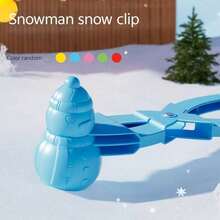 随机款式雪球夹雪人、猫爪、心形、鸭子形状户外雪仗玩具模具 - 彩色 - 查看 8